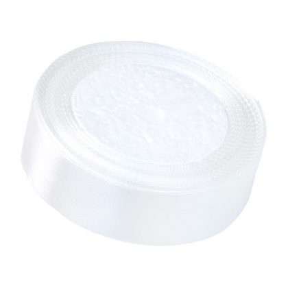 Satinband 2,5cm x 22m, Elfenbein
