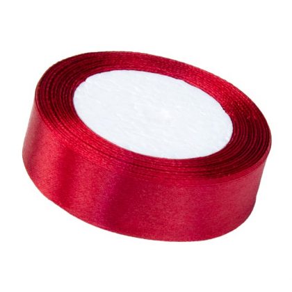 Satinband 2cm x 22m, Rubin