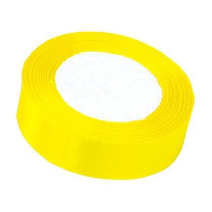 Satinband 2cm x 22m, Gelb